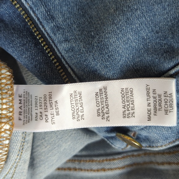 FRAME Le High style Women's Blue Jeans - Picture 8 of 8